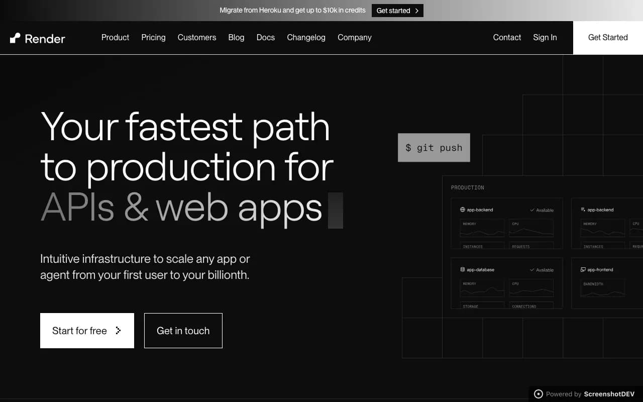 render.com with injected CSS (grayscale)